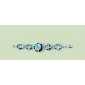 Mata Ortiz Shard‎ Bracelet Sterling Silver Agustin Torres Jewelry Ruins Pyramid